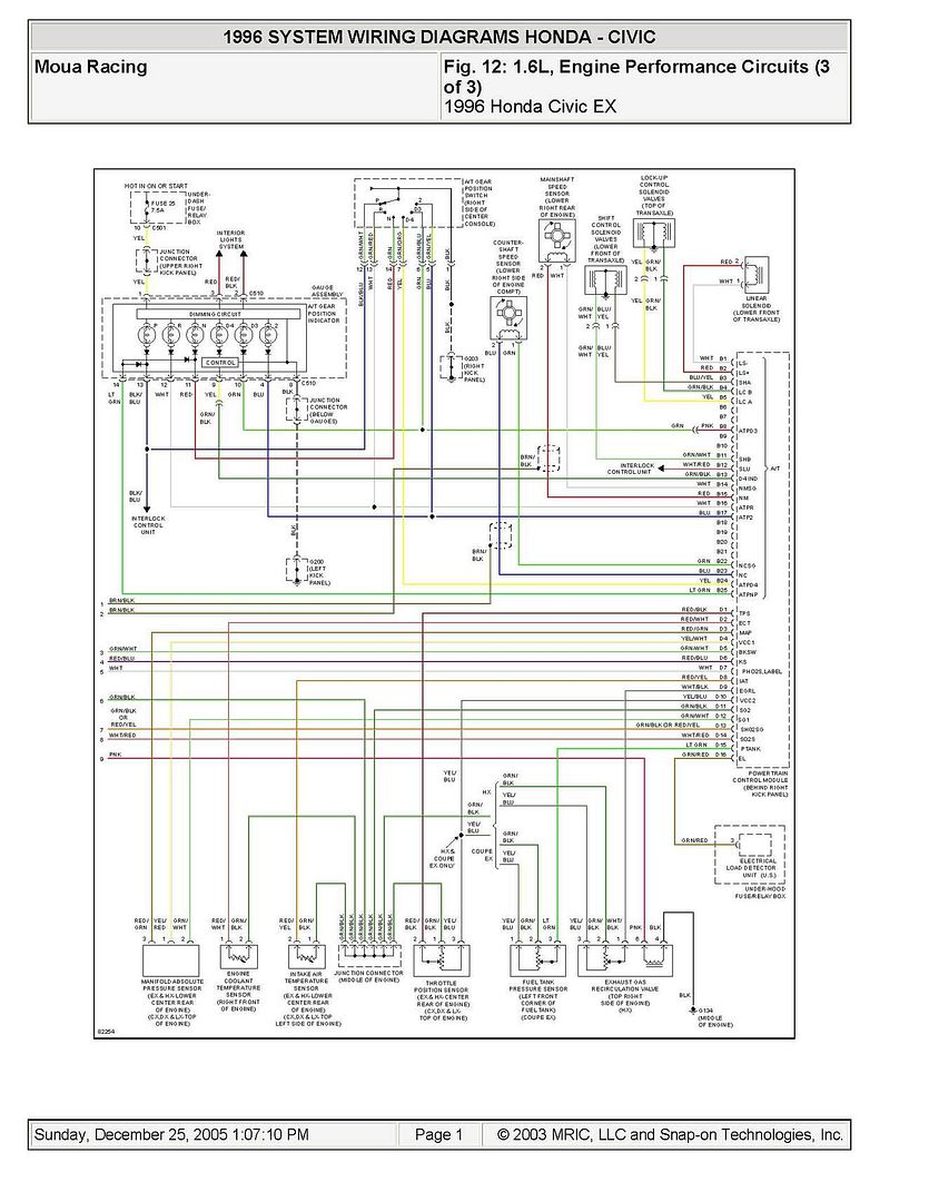 Civic 1999 Engine Bay Diagram Honda Wiring Harness Connector